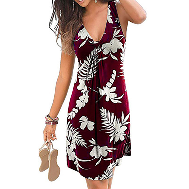The new fashion hot style skirt vneck summer beach dress for women T200603