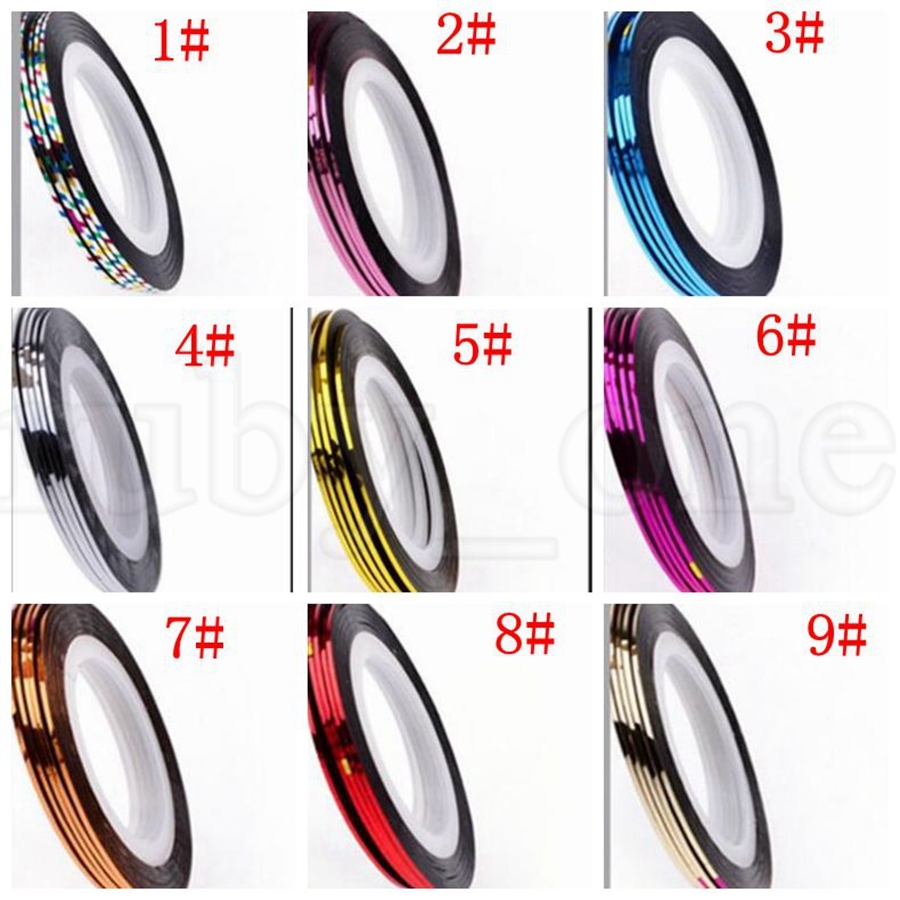 Nail Tape Laser Tape Line Nail Art Sticker Nail Striping Roll Beauty Tips For DIY Nails Art Tips Decoration Sticker Adhesive Paper