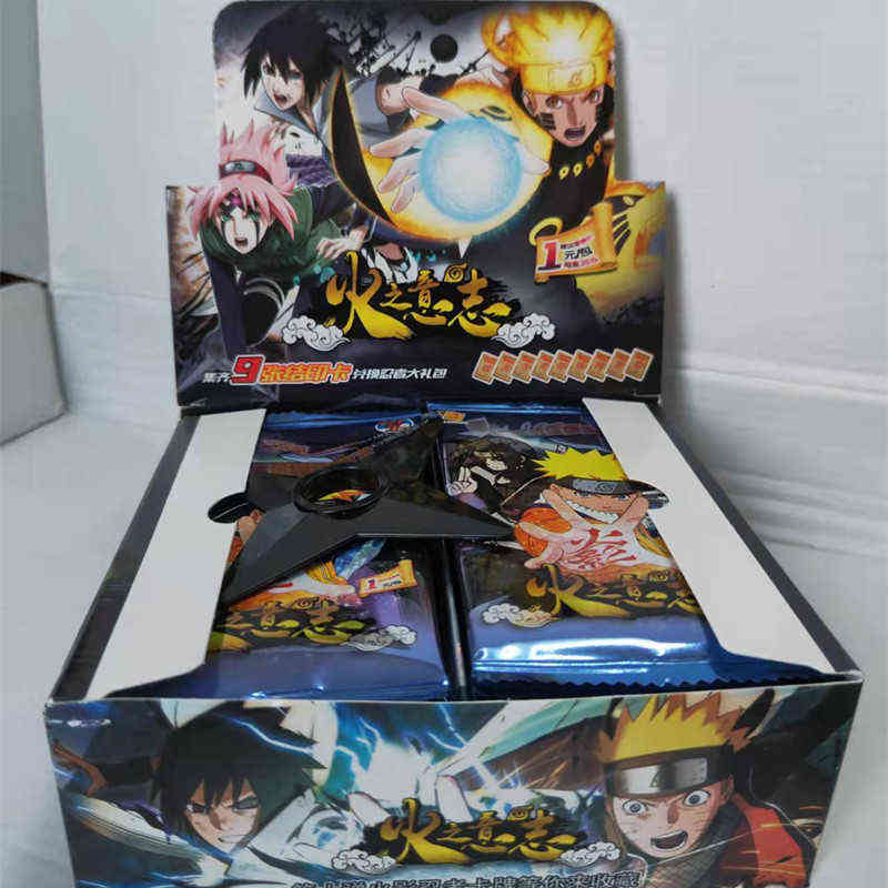 New Original Collection Cards Uzumaki Uchiha Sasuke Haruno Sakura Kakashi Trading Card Game Children Birthday Gift Toy R230619