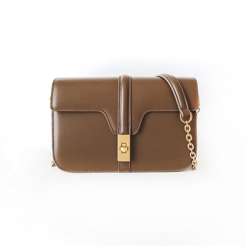 One shoulder women's bag 2021 New Korean retro organ design slung leather bag, Beige
One shoulder women's bag 2021 New Korean retro organ design slung leather bag, Beige