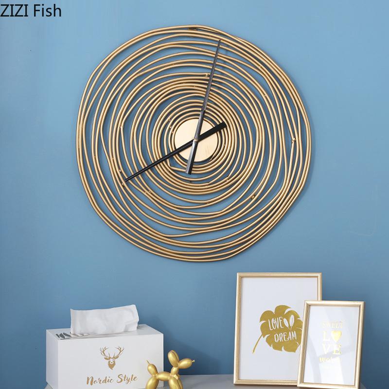 49*49 Cm Silent Sweep Needle Wall Clock Annual Rings Hands Clock Creative Metal Wrought Iron Frame Timepiece Home Decor Modern
49*49 Cm Silent Sweep Needle Wall Clock Annual Rings Hands Clock Creative Metal Wrought Iron Frame Timepiece Home Decor Modern