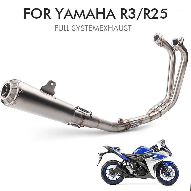 R3 Full System For YZF R25 Motorcycle Exhaust Pipe Muffler akrapovic Middle Link Pipe With DB killer Stainless Steel1
R3 Full System For YZF R25 Motorcycle Exhaust Pipe Muffler akrapovic Middle Link Pipe With DB killer Stainless Steel1