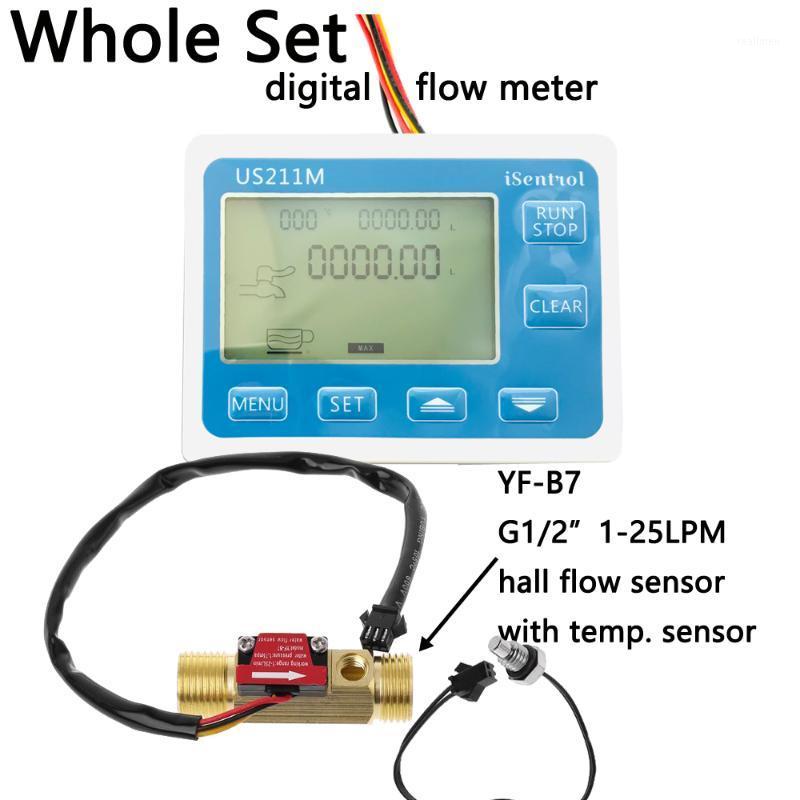 US211M Water Flow Meter and YF-B7 Hall Water Flow Sensor Brass 1-25L/min DC 24V Turbine Flowmeter with NTC50K Temperature1
US211M Water Flow Meter and YF-B7 Hall Water Flow Sensor Brass 1-25L/min DC 24V Turbine Flowmeter with NTC50K Temperature1