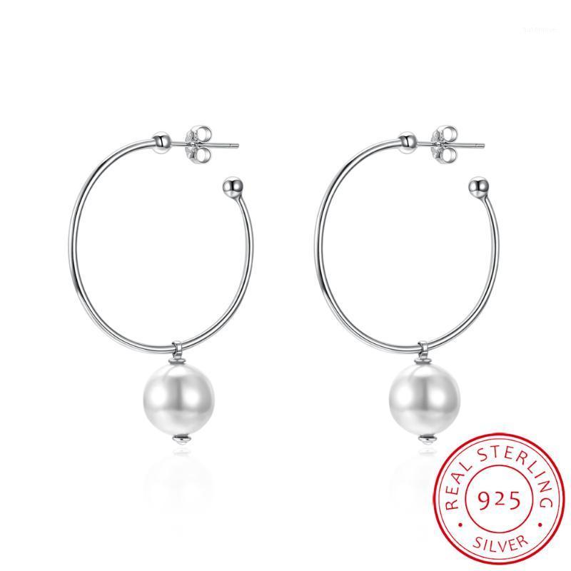 INALIS 925 sterling silver wedding women's pearl Hoop earrings fashion jewelry for women for a girl1
INALIS 925 sterling silver wedding women's pearl Hoop earrings fashion jewelry for women for a girl1