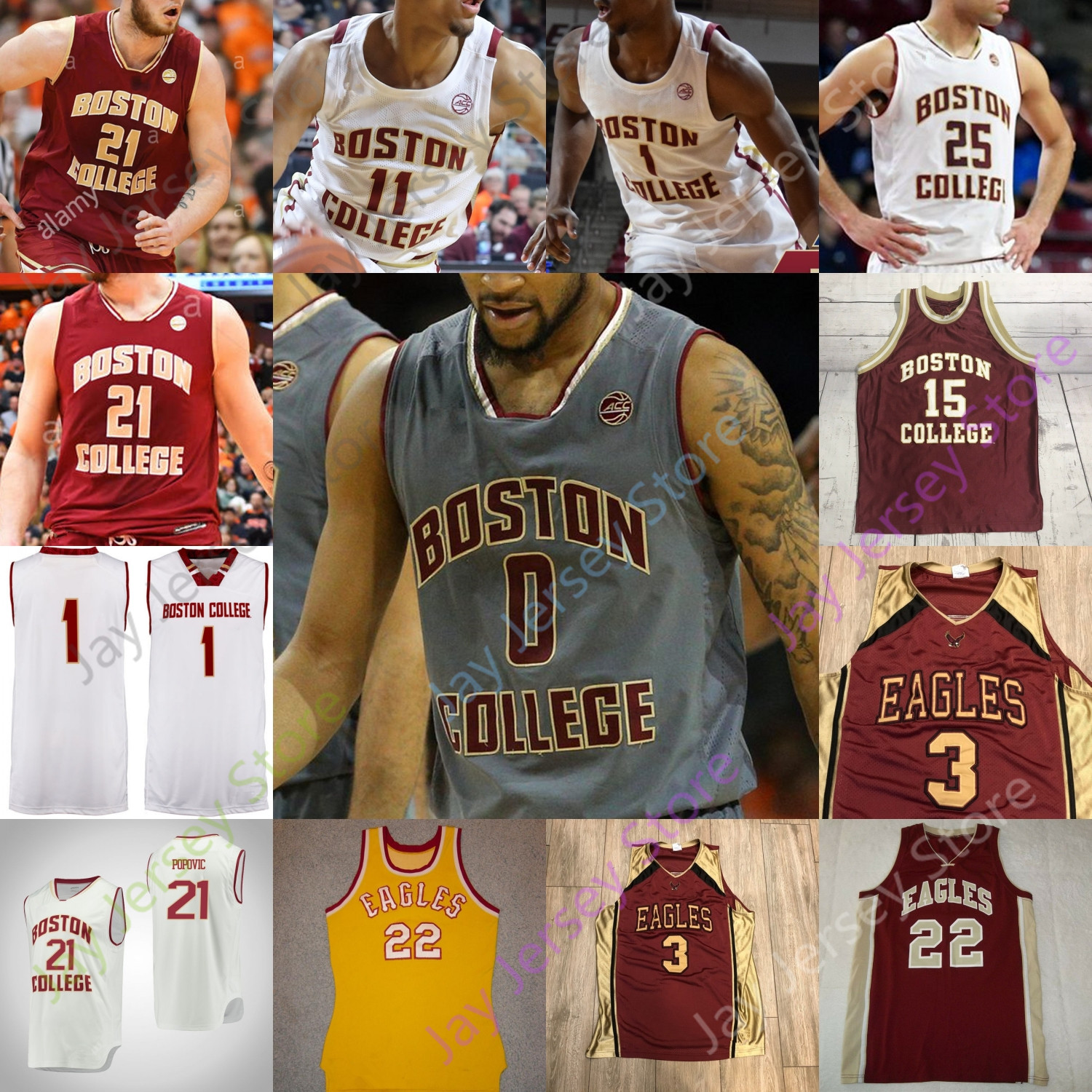 Boston College Basketball Jersey NCAA College Derryck Thornton Nik Popovic Jay Heath Jared Hamilton CJ Felder Mitchell Hamilton Rishwain, Grey
Boston College Basketball Jersey NCAA College Derryck Thornton Nik Popovic Jay Heath Jared Hamilton CJ Felder Mitchell Hamilton Rishwain, Grey