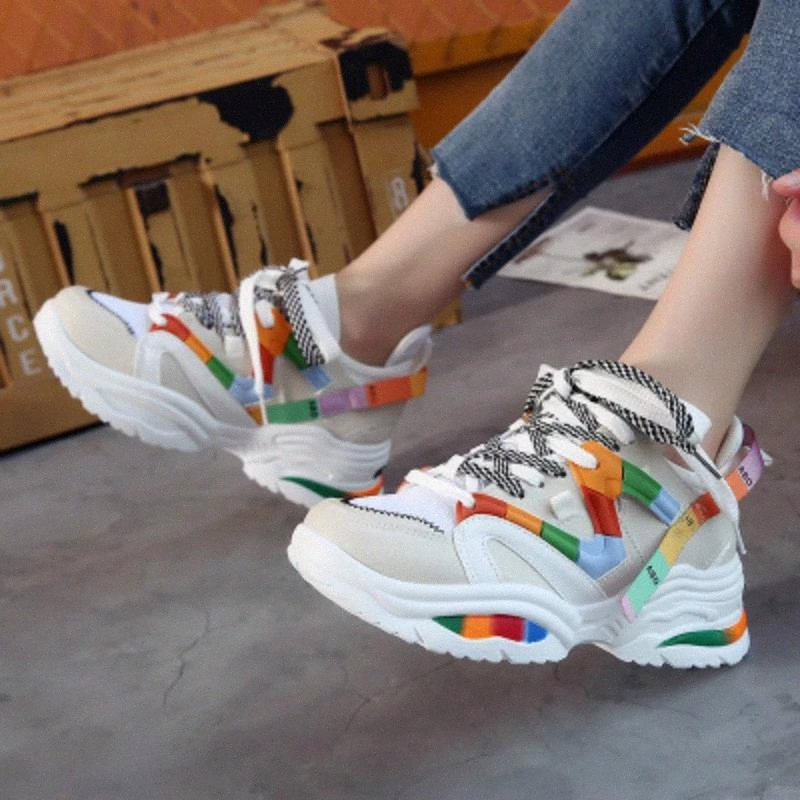 2020 Trendy Women Sports Sneakers Thick Sole Ladies Platform Shoes Colorful Chunky Sneakers Tenis Chaussures Femme #oX4J
2020 Trendy Women Sports Sneakers Thick Sole Ladies Platform Shoes Colorful Chunky Sneakers Tenis Chaussures Femme #oX4J