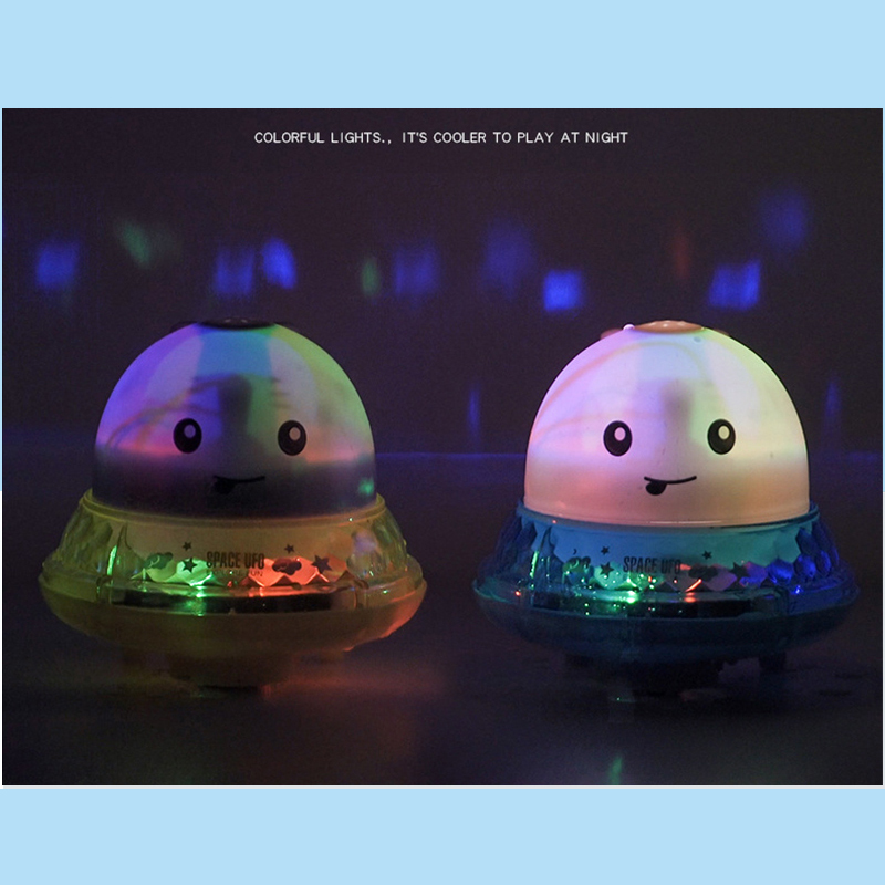 Baby Bath Flashing Light And Spray water Whale Toys Water Reaction Flashing Baby Bathroom Toys Lamp Bath Toys As Kids Gift LJ201019