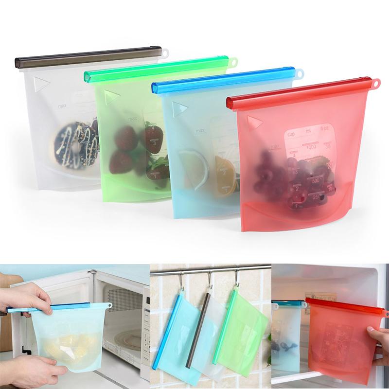 New 1000mL/1500mL Silicone Bag Reusable Silicone Bag Zero Waste Storage Refrigerator Fresh Party Gifts
New 1000mL/1500mL Silicone Bag Reusable Silicone Bag Zero Waste Storage Refrigerator Fresh Party Gifts