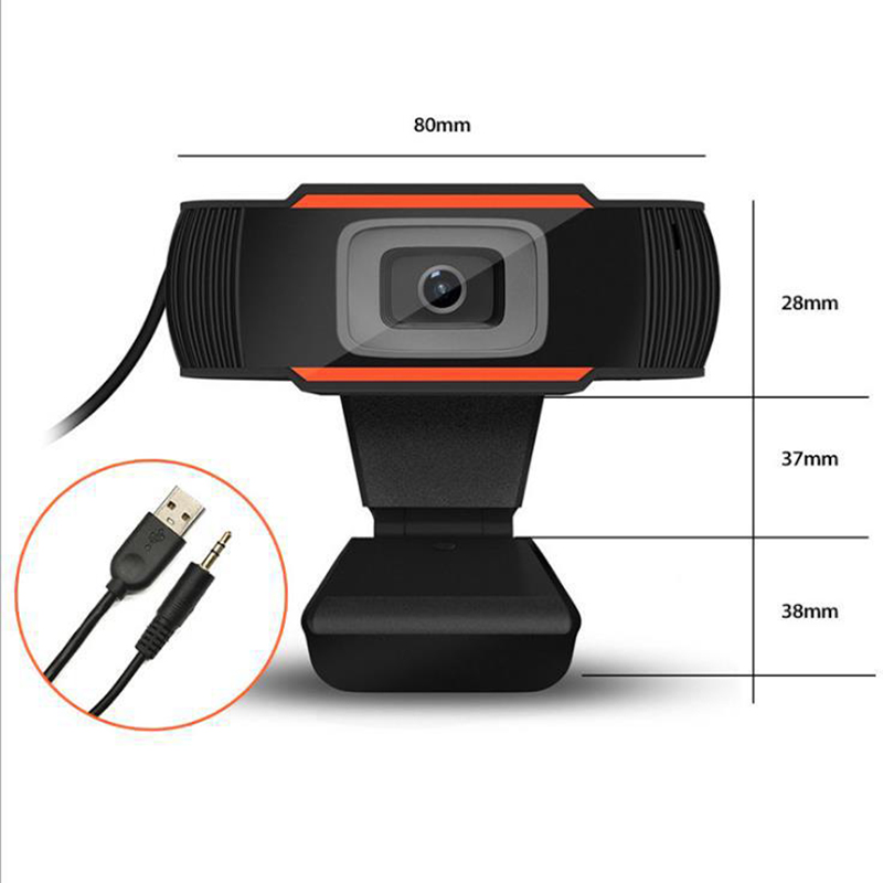 USB HD Webcam Web Camera 1080P 720P 480P PC Camera Built-in Sound-absorbing Microphone Video Record For Computer