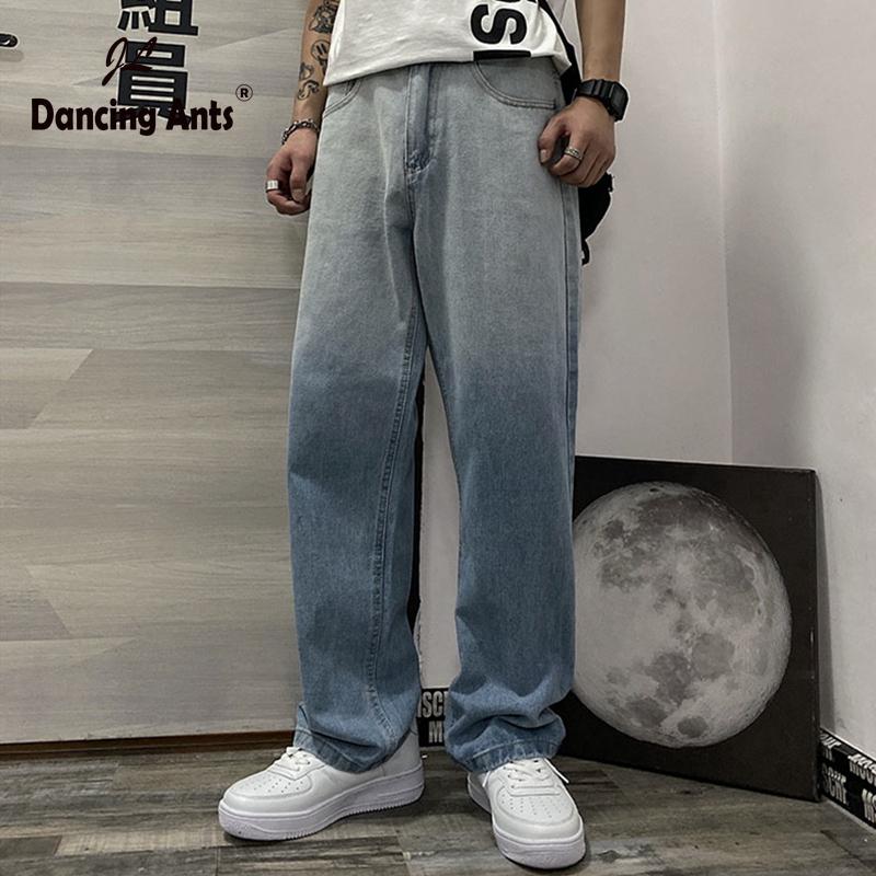 Japnese Autumn Jeans Straight Gradients High Waist Long Length Plus Size Denim Pants Pockets Korean Fashion New Vintage Trousers, Blue
Japnese Autumn Jeans Straight Gradients High Waist Long Length Plus Size Denim Pants Pockets Korean Fashion New Vintage Trousers, Blue