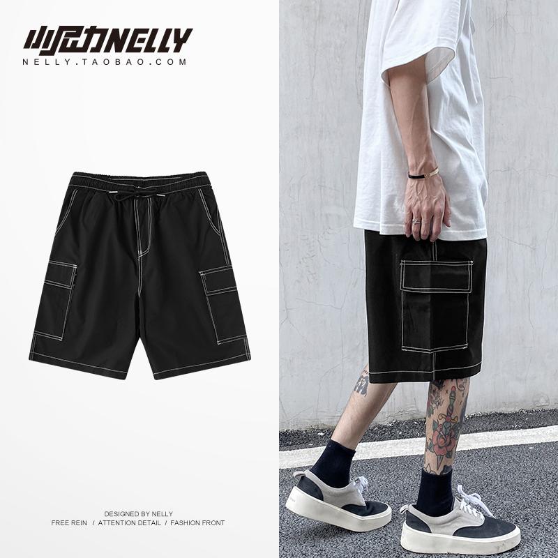 Cotton Loose Boxer Shorts Drawstring Fashion Luxury Designer Workout Black Cargo Shorts Spodenki Damskie Joggers Men BG50CS, Style1
Cotton Loose Boxer Shorts Drawstring Fashion Luxury Designer Workout Black Cargo Shorts Spodenki Damskie Joggers Men BG50CS, Style1