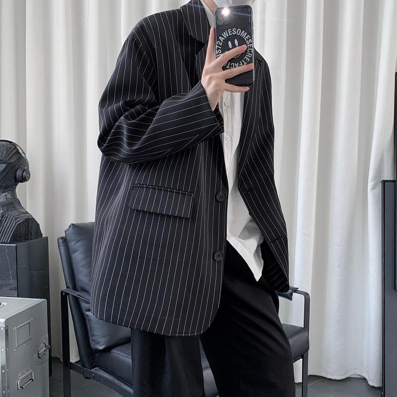 YASUGUOJI Fashion Men Casual Blazer Striped Long Sleeve Lapel Korean Mens Suit Streetwear Coats Fitness Mens VagueleBlazers, Black
YASUGUOJI Fashion Men Casual Blazer Striped Long Sleeve Lapel Korean Mens Suit Streetwear Coats Fitness Mens VagueleBlazers, Black