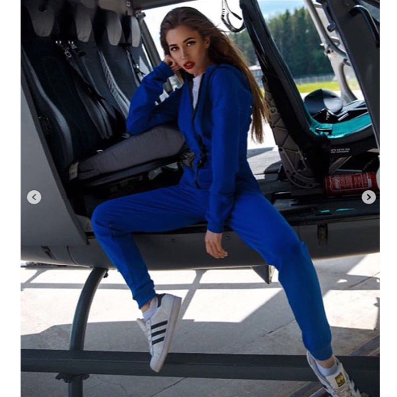 New Fashion Women Sexy Jumpsuit Long Sleeve High Waist Jumpsuit Hoodies Street Wear Drawrsing Jumpsiut Romper Long Trousers T200303