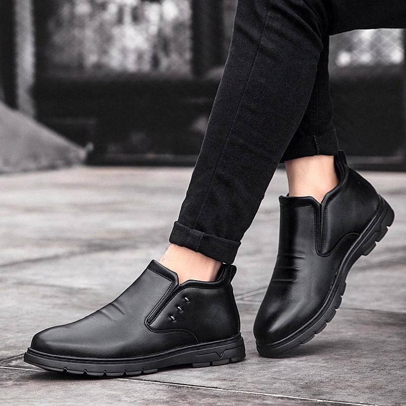 Fashion Men Boots High Quality Leather plush warm Snow Boots with Fur Men's Shoes Plush Winter boots men Driving Flat Shoes #rm4J
Fashion Men Boots High Quality Leather plush warm Snow Boots with Fur Men's Shoes Plush Winter boots men Driving Flat Shoes #rm4J