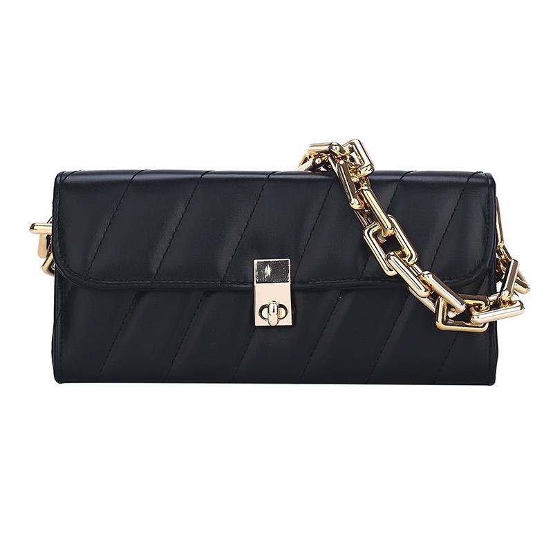 2021 New Woman's Bag Chain Strip Handbag Shoulder Bags Lady Handbags Underarm Evening Purses Square Small Clutch Totes Stylish, Black
2021 New Woman's Bag Chain Strip Handbag Shoulder Bags Lady Handbags Underarm Evening Purses Square Small Clutch Totes Stylish, Black