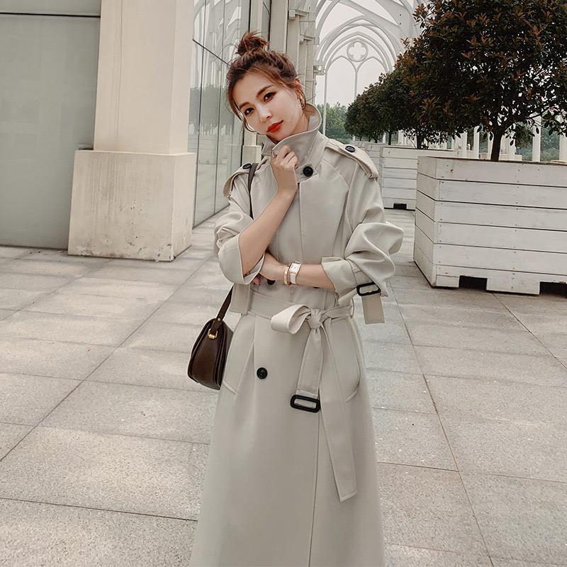 2021 New Temperament Popular Windbreaker Women' Long Over the Knee Spring Autumn Female Trench Coat with Belt Y590 Onh1, Creamy-white
2021 New Temperament Popular Windbreaker Women' Long Over the Knee Spring Autumn Female Trench Coat with Belt Y590 Onh1, Creamy-white
