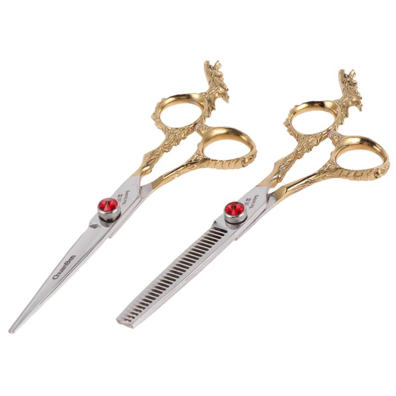 2pcs Hair Scissors Set Metal Carved Barber's Shears Hair Cutting Scissor Kit Styling Tools
2pcs Hair Scissors Set Metal Carved Barber's Shears Hair Cutting Scissor Kit Styling Tools
