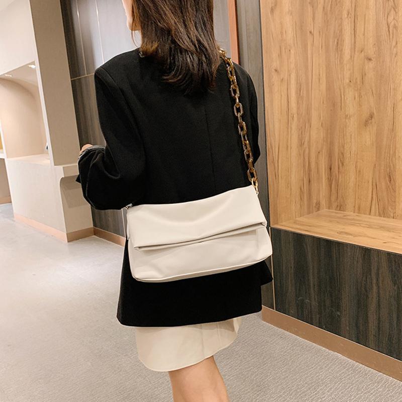 Thick Chain PU Leather Shoulder Bags for women 2021 large capacit Crossbody bags and Female Travel Luxury Female Tote Bag, Black
Thick Chain PU Leather Shoulder Bags for women 2021 large capacit Crossbody bags and Female Travel Luxury Female Tote Bag, Black