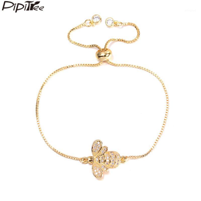 Charm Bracelets Pipitree Fashion Cubic Zirconia Honeybee Bracelet For Women Men Adjustable Slider Chain Jewelry Birthday Gift1
Charm Bracelets Pipitree Fashion Cubic Zirconia Honeybee Bracelet For Women Men Adjustable Slider Chain Jewelry Birthday Gift1