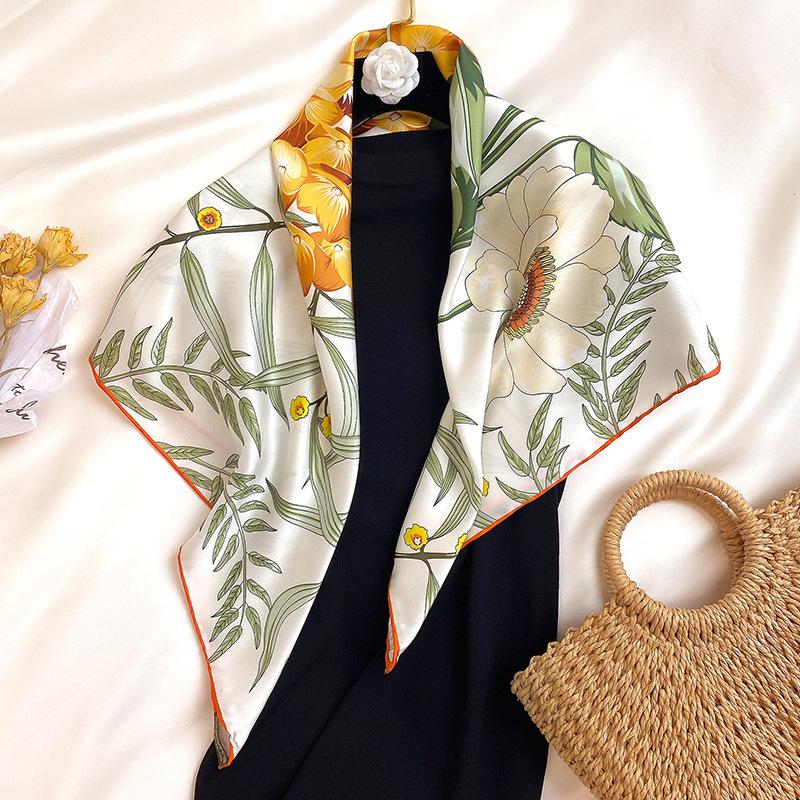 Women Square Scarf Designer Floral Print Shawl Bandana Foulard Femme Headwraps Hijab 90cm*90cm
Women Square Scarf Designer Floral Print Shawl Bandana Foulard Femme Headwraps Hijab 90cm*90cm