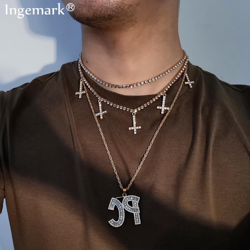 Hip Hop Iced Out Paved Rhinestone Chain Necklace Vintage Luxury P C Letter Cuban Pendant Choker Necklace Women Men Neck Jewelry
Hip Hop Iced Out Paved Rhinestone Chain Necklace Vintage Luxury P C Letter Cuban Pendant Choker Necklace Women Men Neck Jewelry