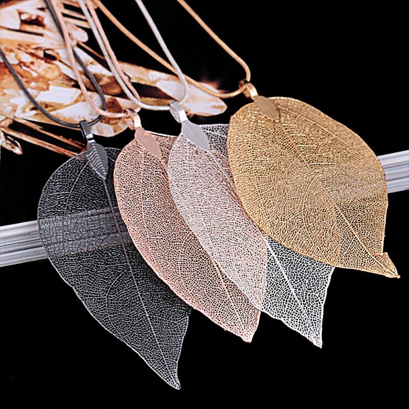 Creative Leaf Fashion Pendant Necklaces For Women 4 Colors Optional Valentine Gifts Ladies Wedding Necklace Long Chain Jewelry
Creative Leaf Fashion Pendant Necklaces For Women 4 Colors Optional Valentine Gifts Ladies Wedding Necklace Long Chain Jewelry