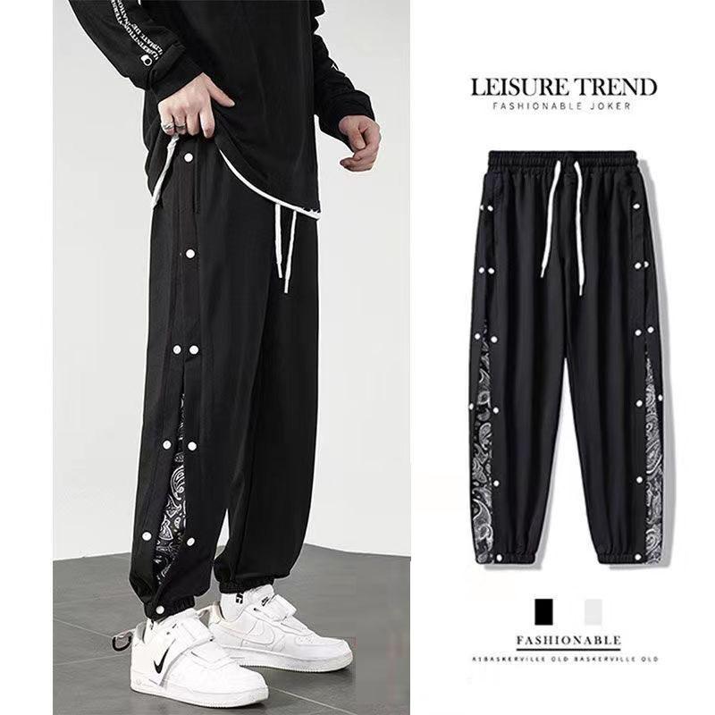 Men's Pants Summer Side Breasted Harem Men Sweatpants Casual Cashew Print Sport Trousers Spring Patchwork Joggers, Black
Men's Pants Summer Side Breasted Harem Men Sweatpants Casual Cashew Print Sport Trousers Spring Patchwork Joggers, Black