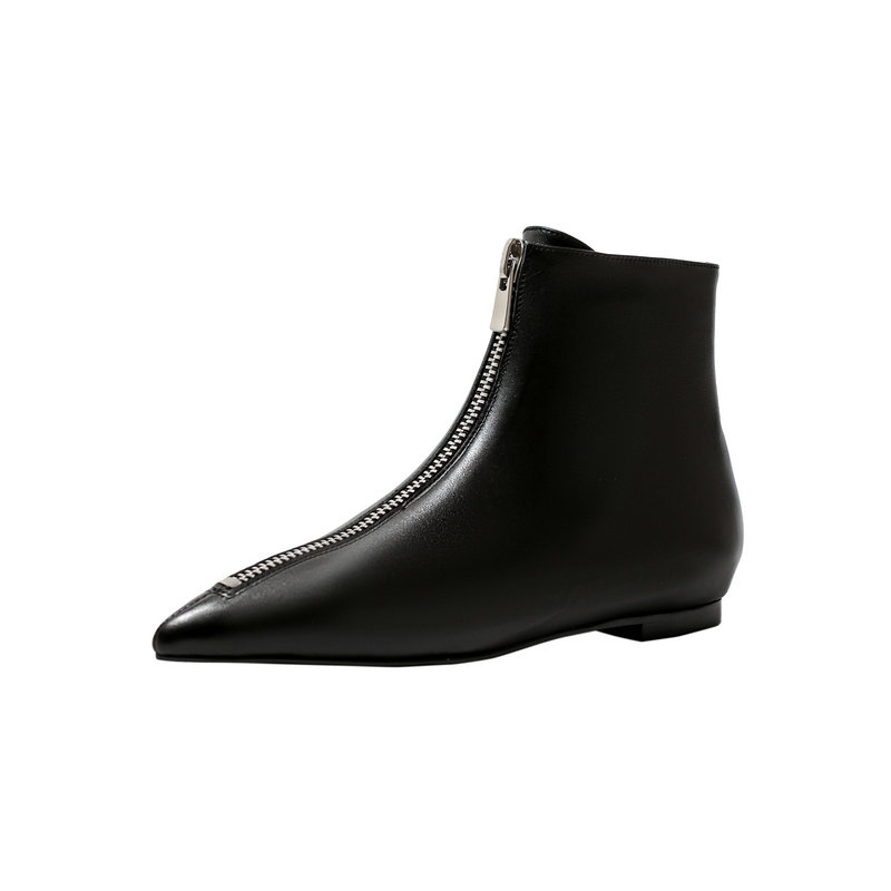 Fashion Brand Women Ankle Boots Flat Heels Ladies Shoes Woman Party Dancing Pointed Toe Genuine Leather Boots, Black
Fashion Brand Women Ankle Boots Flat Heels Ladies Shoes Woman Party Dancing Pointed Toe Genuine Leather Boots, Black