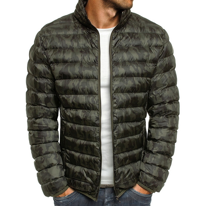 Adisputent Men's Lightweight Windproof Warm Packable Warm Jacket Male Autumn Winter Solid Zipper Slim Fit Coat Outwear Tops T200117