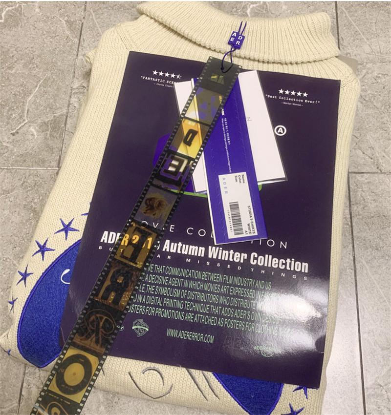 Men's Sweaters 2021 Winter Turtleneck Ader Error Sweater Men Woman High Quality Fashion Casual Company Logo Crewneck Adererror Sweatshirts