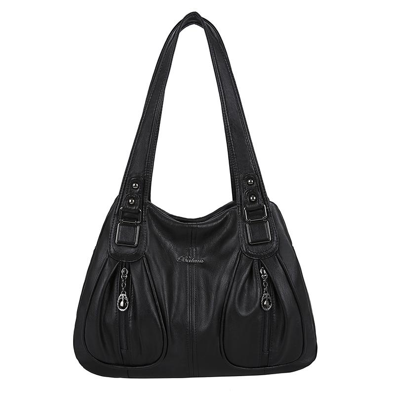 Shoulder Bags 2021 Fashion Women Leather Designer Black Handbags Simple Tote Shopper Bag Quality Female Solid Color
Shoulder Bags 2021 Fashion Women Leather Designer Black Handbags Simple Tote Shopper Bag Quality Female Solid Color