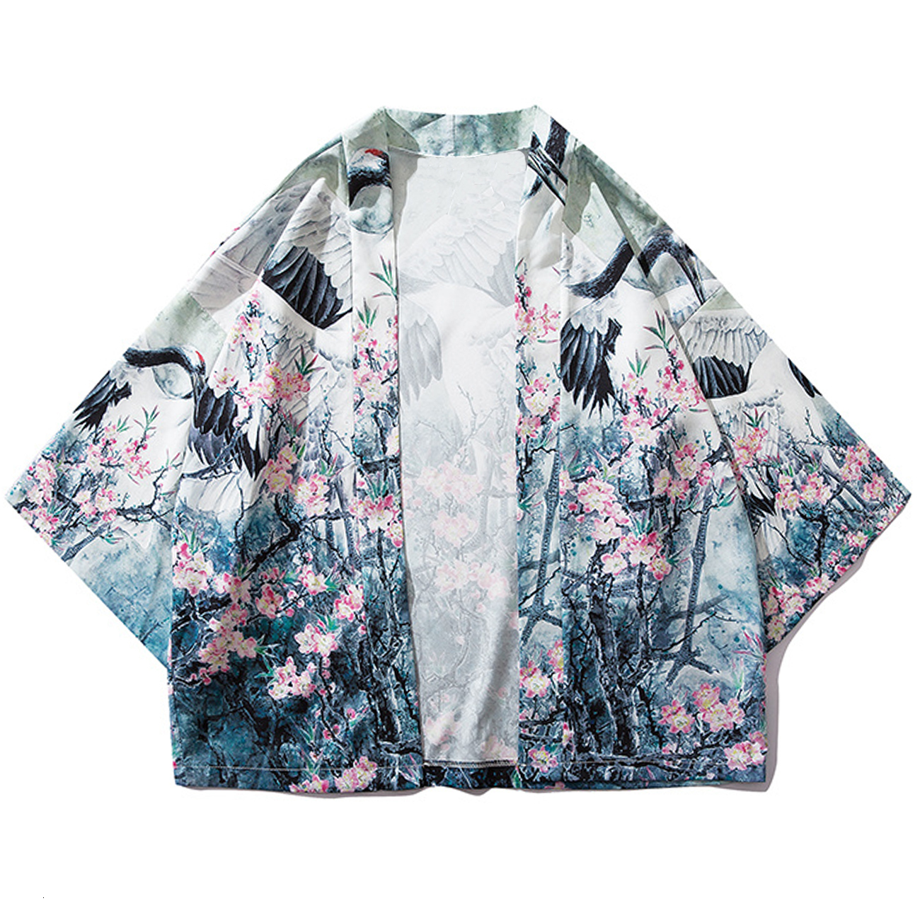 2021 New Aelfric Eden Hip Hop Japanese Kimono Jacket Men Crane Floral Front Open Coats Summer Harajuku Loose Shirt Japan Streetwear Supm, White
2021 New Aelfric Eden Hip Hop Japanese Kimono Jacket Men Crane Floral Front Open Coats Summer Harajuku Loose Shirt Japan Streetwear Supm, White