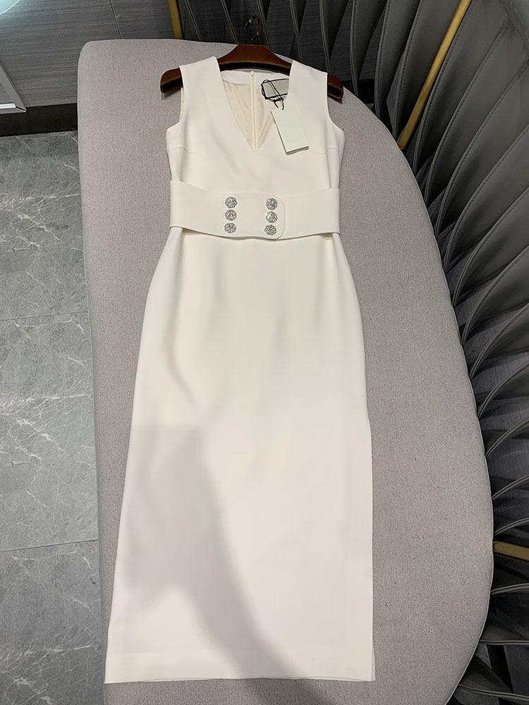 Sleeveless Dress 2020 Early Autumn Women' Elegant Temperament Rhinestone Waist V-neck Slim Split Long Vest Dresses, Black
Sleeveless Dress 2020 Early Autumn Women' Elegant Temperament Rhinestone Waist V-neck Slim Split Long Vest Dresses, Black