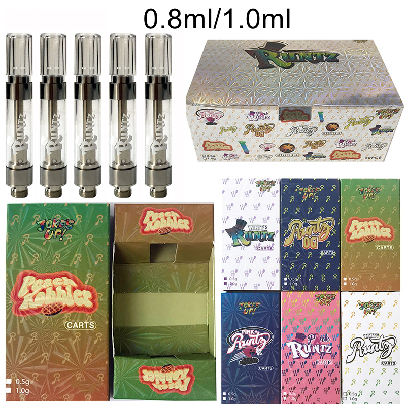 Runtz Vape Cartridges Packaging 1ml 0.8ml 510 Ceramic Cartridge Empty Vape Pen Carts Thick Oil Wax Vaporizer Atomizers E Cigarettes
Runtz Vape Cartridges Packaging 1ml 0.8ml 510 Ceramic Cartridge Empty Vape Pen Carts Thick Oil Wax Vaporizer Atomizers E Cigarettes