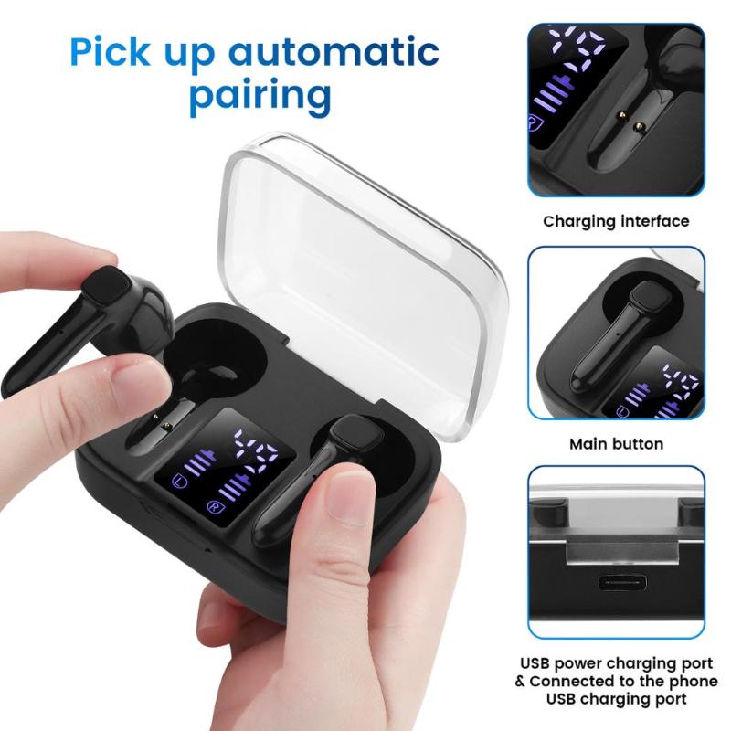 NEW J60 TWS Bluetooth Wireless Headphones Touch Control LED Display Bluetooth 5.0 Gaming Headset Sports Waterproof Earphones, Red
NEW J60 TWS Bluetooth Wireless Headphones Touch Control LED Display Bluetooth 5.0 Gaming Headset Sports Waterproof Earphones, Red