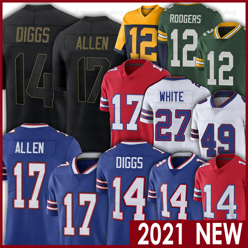 12 Aaron Rodgers 17 Josh Allen 14 Stefon Diggs 27 Tre'Davious White 49 Tremaine Edmunds Oliver Jim Kelly Football Jerseys, Men (bi-er)
12 Aaron Rodgers 17 Josh Allen 14 Stefon Diggs 27 Tre'Davious White 49 Tremaine Edmunds Oliver Jim Kelly Football Jerseys, Men (bi-er)