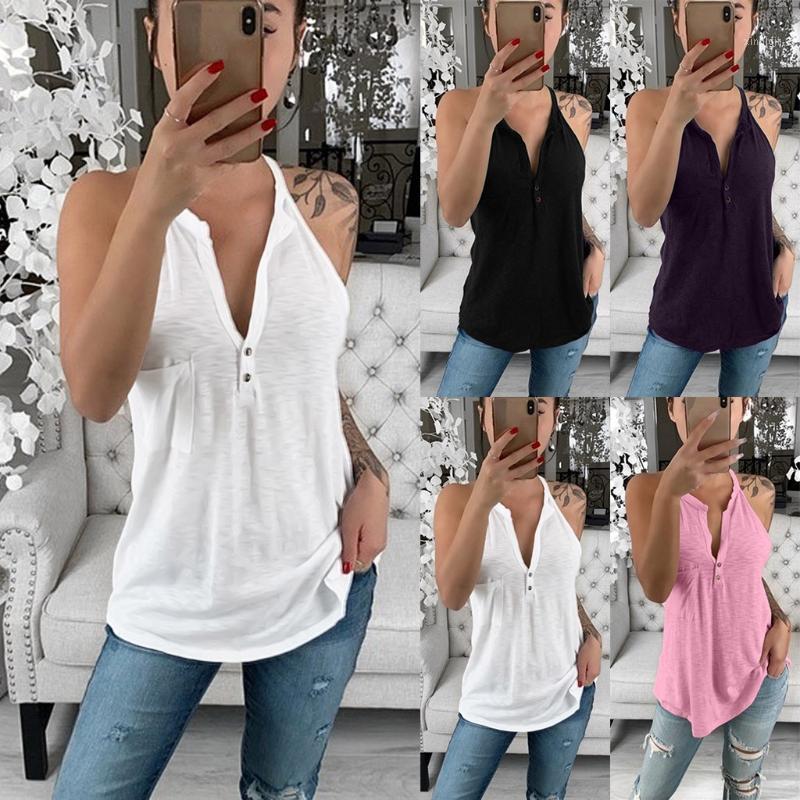 2020 Fashion Womens Summer Camisole Yoga Tops Halter Sleeveless Vest Top With Pocket Sexy V Neck Seamless Tees Streetwear1, Pink
2020 Fashion Womens Summer Camisole Yoga Tops Halter Sleeveless Vest Top With Pocket Sexy V Neck Seamless Tees Streetwear1, Pink