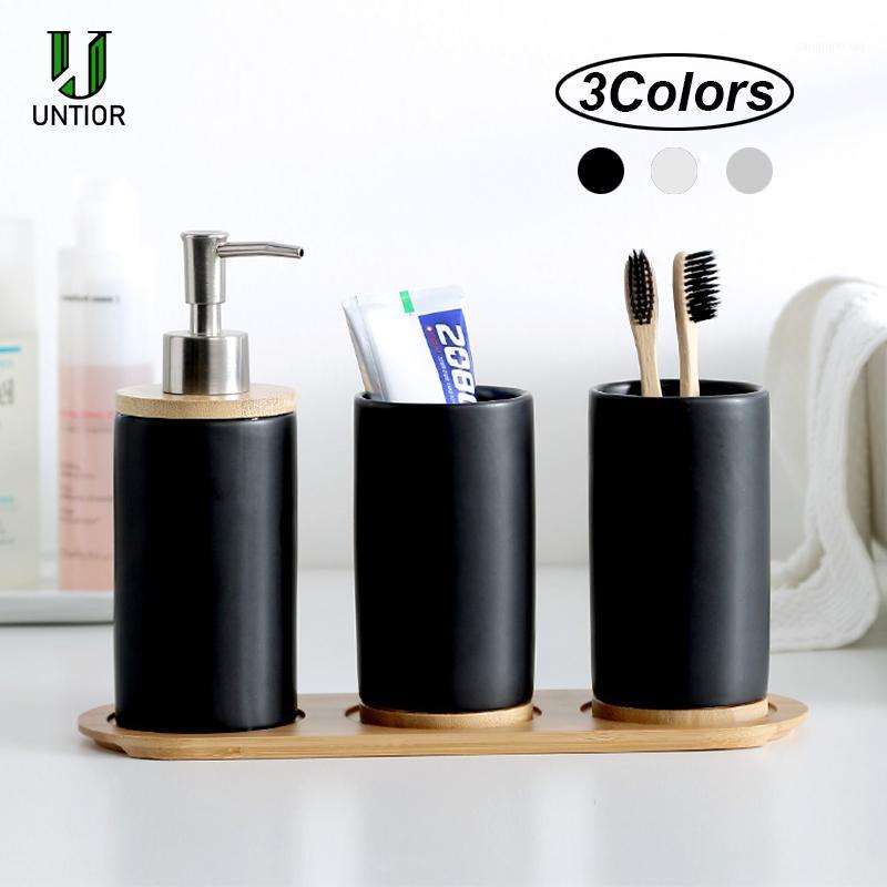 UNTIOR 3PCS Ceramic Bathroom Accessories Set Fashion Soap Dispenser Toothbrush Holder Tumbler Ceramic Household Bathroom Product1
UNTIOR 3PCS Ceramic Bathroom Accessories Set Fashion Soap Dispenser Toothbrush Holder Tumbler Ceramic Household Bathroom Product1