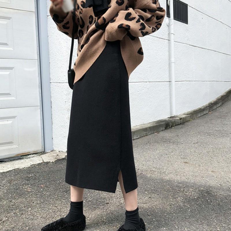 Women Autumn Winter Skirts Korean Style Elegant Solid Color Slim Mid-Length Knitted Skirt High Waist Casual Skirts
Women Autumn Winter Skirts Korean Style Elegant Solid Color Slim Mid-Length Knitted Skirt High Waist Casual Skirts