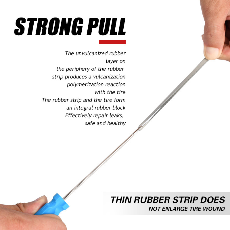 10Pcs Tire Strips Vacuum Tyre Wheel Repair Rubber Strip Tools Universal Bicycle Motorcycle Battery Car and Automobile