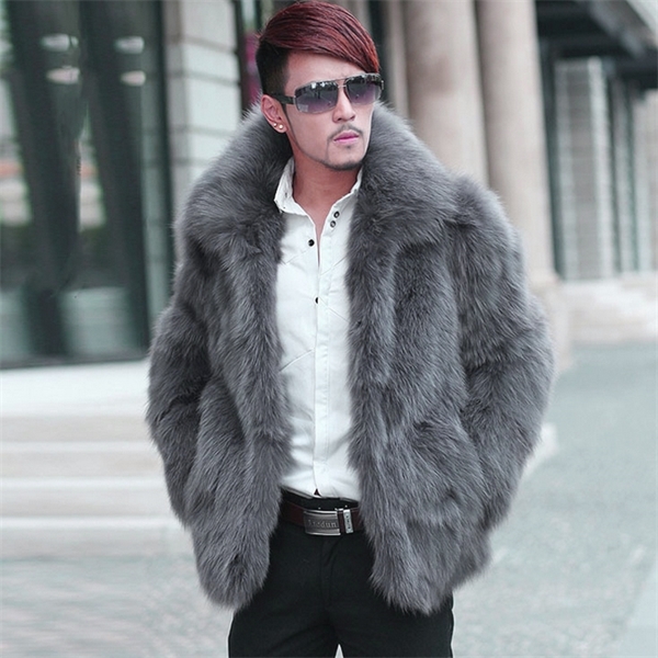 New Arrival Mens Luxury Coats Turn Down Collar Slim Faux Fur Jackets Outerwear Parka Overcoat Big Size XXXL Gray C1103, Black
New Arrival Mens Luxury Coats Turn Down Collar Slim Faux Fur Jackets Outerwear Parka Overcoat Big Size XXXL Gray C1103, Black