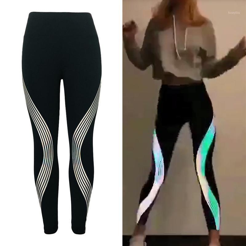 Reflective Leggings Glow In The Dark Night Light Side Stripes Shiny Sports Yoga Pants Dancing Tights Sportswear For Women Female1, As pic
Reflective Leggings Glow In The Dark Night Light Side Stripes Shiny Sports Yoga Pants Dancing Tights Sportswear For Women Female1, As pic