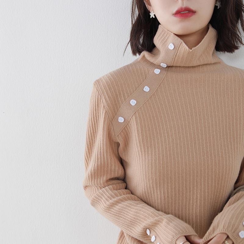 2021 quality 100% Knitted Wool Jumpers Winter Sweaters New Fashion High Collars for Women Buttoned Up Sweater WHC6, The picture1
2021 quality 100% Knitted Wool Jumpers Winter Sweaters New Fashion High Collars for Women Buttoned Up Sweater WHC6, The picture1