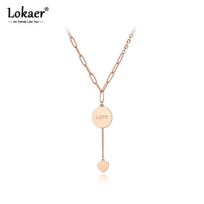 Lokaer Trendy Bohemia Stainless Steel Love Heart Charm Chain Choker Necklaces Beach Pendant Chain Necklace For Women Girl N20276
Lokaer Trendy Bohemia Stainless Steel Love Heart Charm Chain Choker Necklaces Beach Pendant Chain Necklace For Women Girl N20276