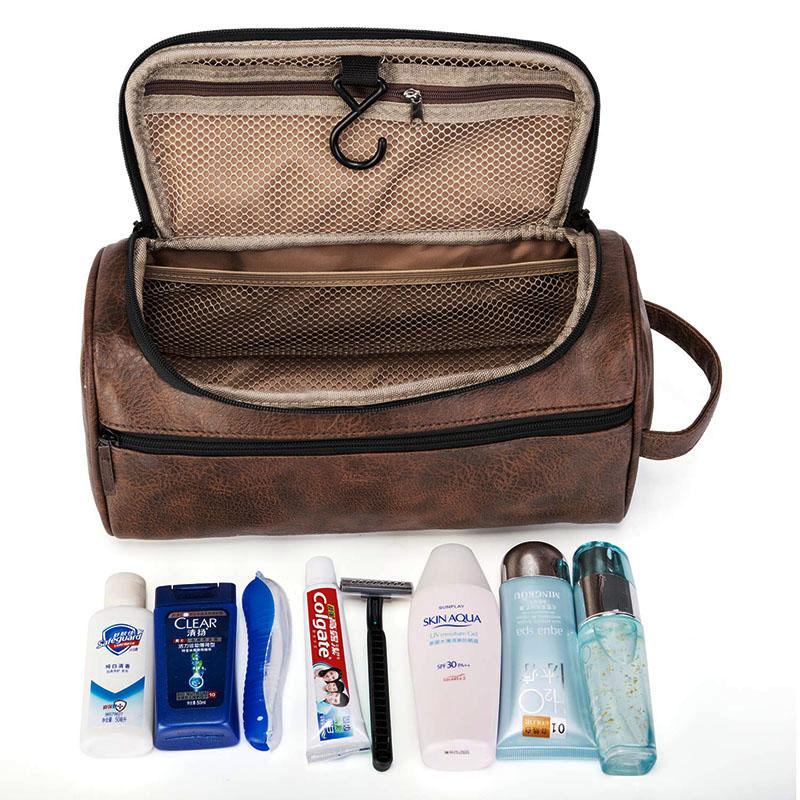 PU Leather Brown Women Handbag For Cosmetic Bags Men Large Capacity Travel Toiletry Wash Organizer Pouch Portable Makeup Case
PU Leather Brown Women Handbag For Cosmetic Bags Men Large Capacity Travel Toiletry Wash Organizer Pouch Portable Makeup Case