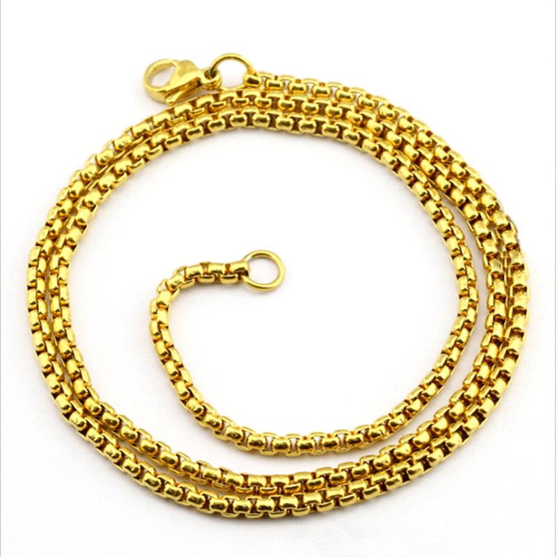 2-3 MM Width 18"-30" Length 316L Stainless Steel Necklaces, Circles Style Chain Necklace Gold Color 10pcs/lot Wholesale
2-3 MM Width 18"-30" Length 316L Stainless Steel Necklaces, Circles Style Chain Necklace Gold Color 10pcs/lot Wholesale