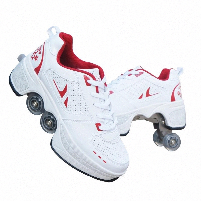 Hot Shoes Casual Sneakers Walk Roller Skates Deform Runaway Four Wheeled Skates for Adult Men Women Unisex Child #HP8S
Hot Shoes Casual Sneakers Walk Roller Skates Deform Runaway Four Wheeled Skates for Adult Men Women Unisex Child #HP8S