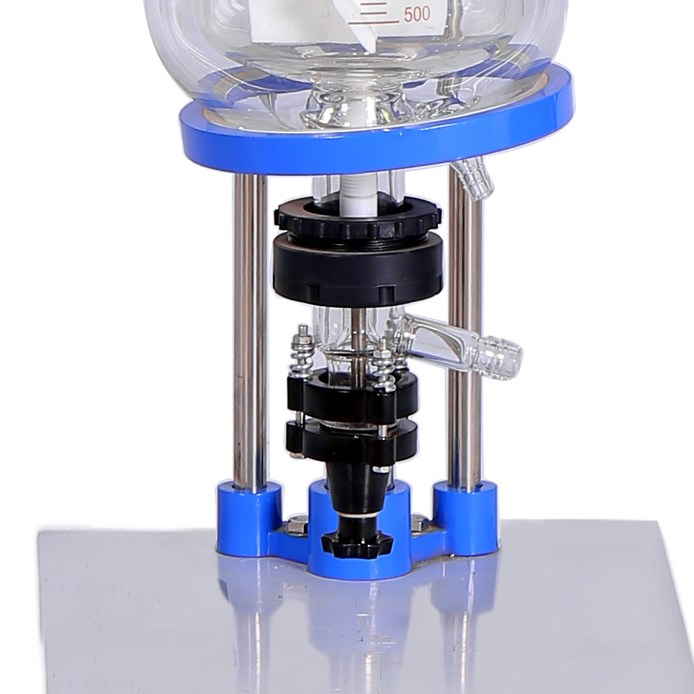 ZZKD Lab Supplies 5L Kettle Reactor Double Layer Glass Reaction with Dropping Flask Stirrer Condensor Seal