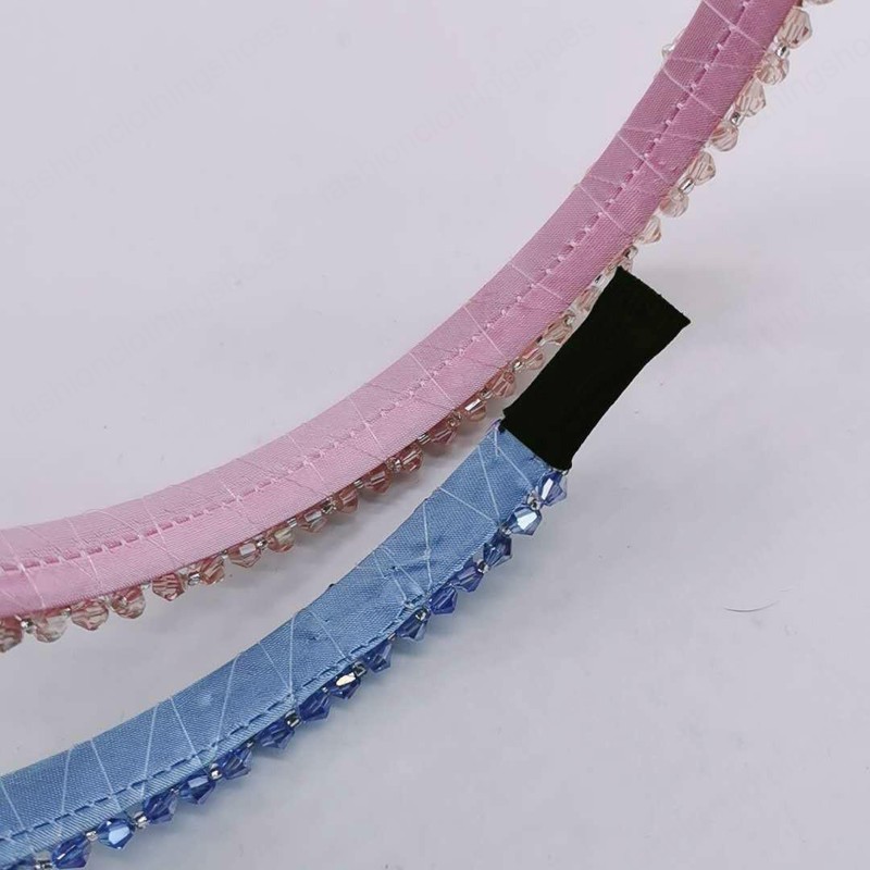 Fashion Hair Sticks Shiny Rhinestone Crystal Hair Band for Women Girl Head Hoop Fashion Hair Accessories Headwear 12 Colors