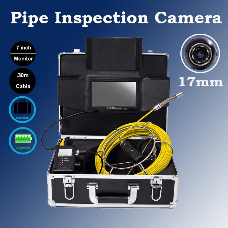 7Inch Monitor Sewer Check Waterproof Camera System With DVR Function And IP68 Waterproof 30M Cable 23mm/17mm/6.5mm Drain Camera
7Inch Monitor Sewer Check Waterproof Camera System With DVR Function And IP68 Waterproof 30M Cable 23mm/17mm/6.5mm Drain Camera